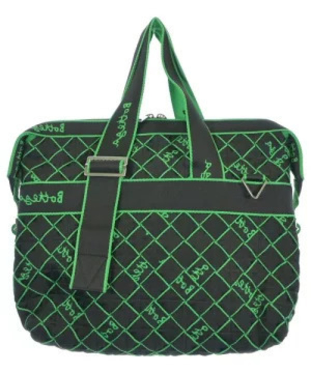 Bottega Veneta all Black over Green pattern bag Shoulder Black Green